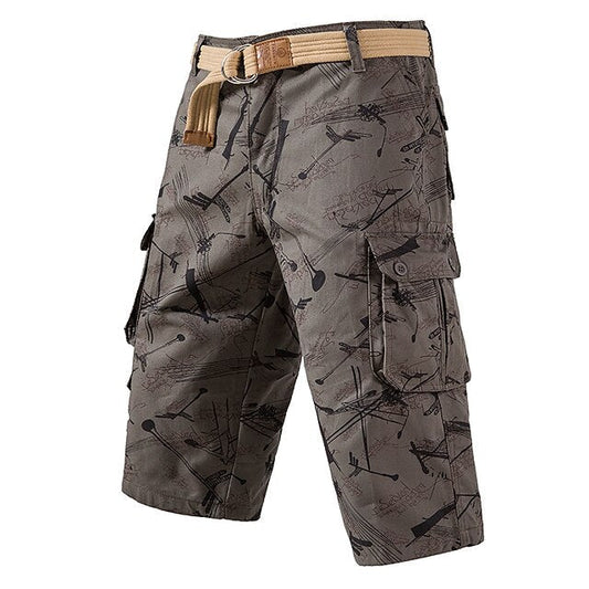 Men's Multi Pocket Camo Cargo Shorts